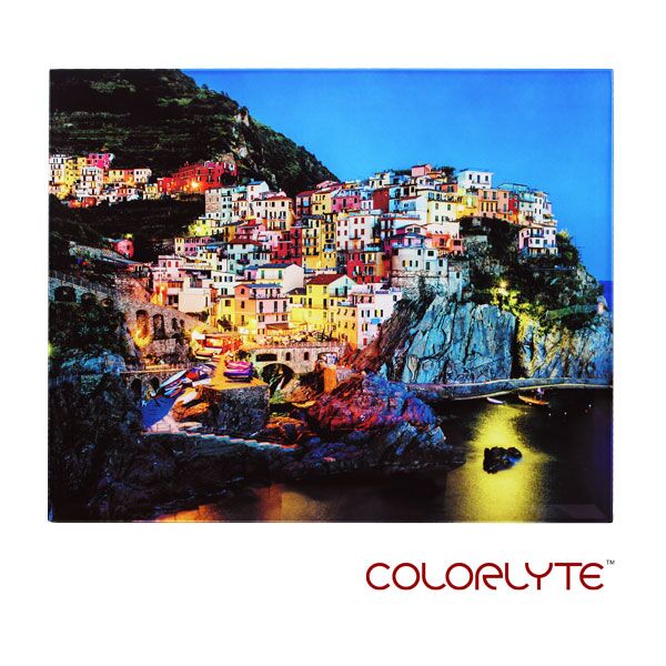 ColorLyte Photo Glass, 11"x 14"x .20 " Frosted White Flat with .5" Beveled, Rounded Edges Thumbnail